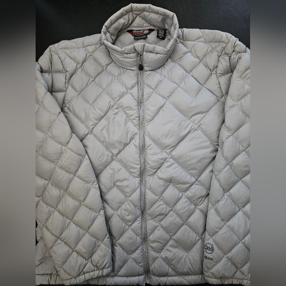 NWOT - Eddie Bauer 800 Fill Power Grey Goose Down Puffer - Size XXL